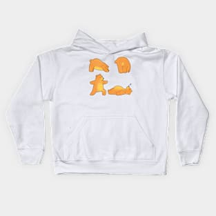 Yoga bear Kids Hoodie